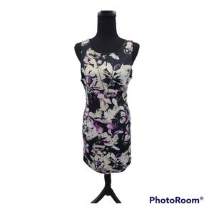 Allen B. By Allen Schwartz Black Floral BodyCon Dress